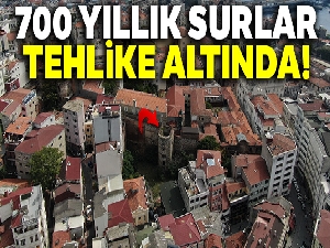 700 yıllık Ceneviz surlarının son durumu havadan görüntülendi