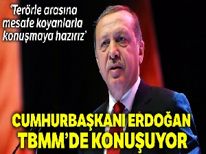 Cumhurbaşkanı Erdoğan, yeni yasama yılının açılışında konuştu