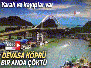 Tayvan'da köprü çöktü: En az 10 yaralı