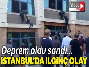 Deprem oldu sanıp camdan atlamaya kalkıştı
