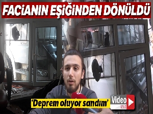 Kağıthane'de facianın eşiğinden dönüldü, vatandaş o anları anlattı: 'Deprem oluyor sandım'