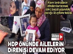 Kızını teröristlerin elinden kurtarmak için 1 buçuk yaşındaki çocuğu ile eyleme katıldı