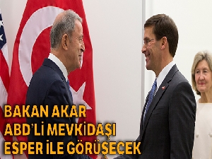 Bakan Akar, ABD'li mevkidaşı Esper ile görüşecek