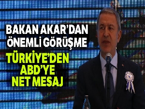 Milli Savunma Bakanı Akar, ABD Savunma Bakanı Esper ile görüştü! Türkiye'den ABD'ye net mesaj