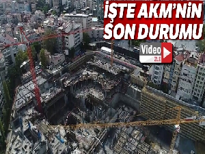 AKM'deki son durum havadan görüntülendi