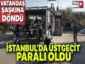 Altunizade metrobüs durağındaki üstgeçit paralı oldu, vatandaşlar şaşkına döndü
