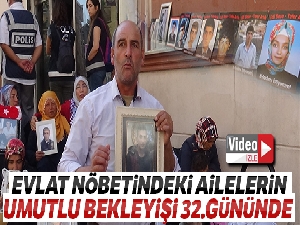 Evlat nöbeti tutan ailelerin HDP önündeki oturma eylemi 32'nci gününde