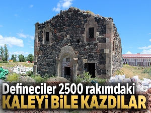 Defineciler 2500 rakımdaki kaleyi bile kazdılar