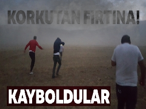 Bitlis'te korkutan fırtına