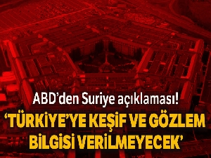 ABD: Türkiye, Suriye'de Hava Görev Emri'nden çıkarıldı