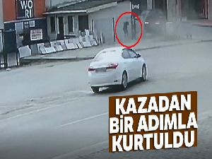 Kazadan bir adımla kurtuldu