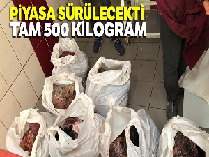 Diyarbakır'da satışa hazır vaziyette yarım ton bozuk et ele geçirildi