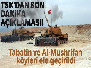 TSK, Tel Erkam köyüne yakın bağlantı yolunu kontrol altına aldı