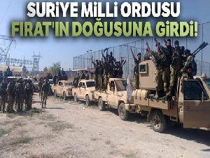 Türkiye destekli Suriye Milli Ordusu Tel Abyad sınırına doğru ilerliyor