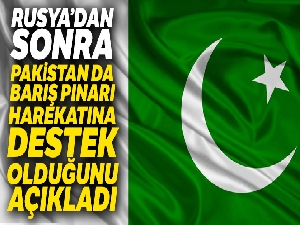 Pakistan'dan Barış Pınarı Harekatı'na destek