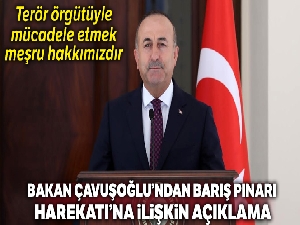 Bakan Çavuşoğlu, 'Terör örgütüyle mücadele etmek meşru hakkımızdır'