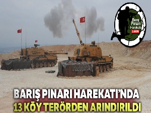 Barış Pınarı Harekatı'nda 13 köy terörden arındırıldı
