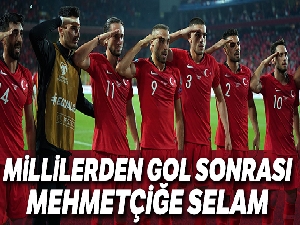 Millilerden golden sonra asker selamı