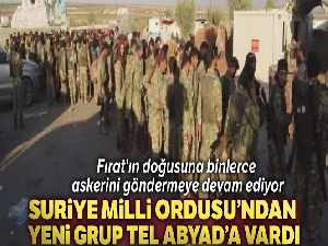 Suriye Milli Ordusu'ndan yeni grup Tel Abyad'a vardı