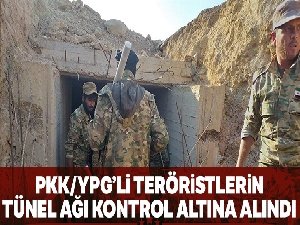 Suriye Milli Ordusu PYD/PKK'nın geniş tünel ağını kontrol altına aldı