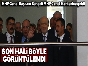 MHP Genel Başkanı Bahçeli MHP Genel Merkezine geldi