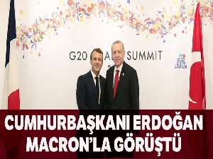 Cumhurbaşkanı Erdoğan, Fransız mevkidaşı Macron'la telefonda görüştü