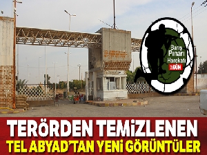 Terörden temizlenen Tel Abyad'tan yeni görüntüler