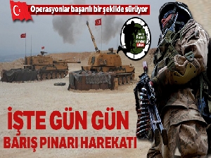 İşte gün gün Barış Pınarı Harekatı