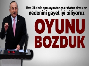 Dışişleri Bakanı Çavuşoğlu: 'Bazı ülkelerin operasyondan çok rahatsız olmasının nedenini gayet iyi biliyoruz'