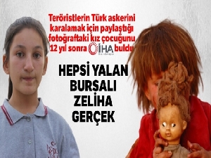 Teröristlerin Türk askerini karalamak için paylaştığı fotoğraftaki kız çocuğunu 12 yıl sonra İHA buldu