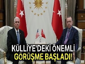 Cumhurbaşkanı Erdoğan - Pence görüşmesi başladı
