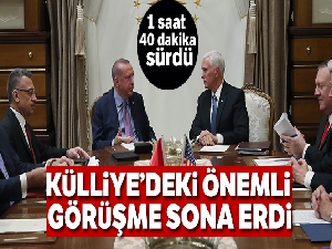 Cumhurbaşkanı Erdoğan-Pence görüşmesi sona erdi