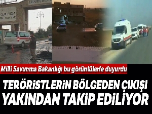 MSB: 'PKK/YPG'li teröristlerin bölgeden çıkışı yakından takip ediliyor'