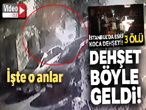 Beylikdüzü'nde eski koca dehşeti kamerada