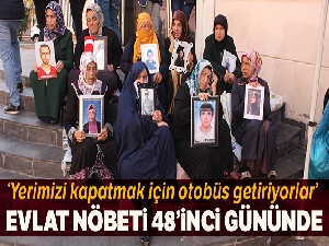 HDP önündeki ailelerin evlat nöbeti 48'inci gününde