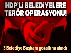 Diyarbakır'da HDP'li belediye başkanlarına terör operasyonu