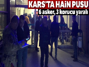 Kars Kağızman'da hain pusu: 6 asker, 3 korucu yaralı