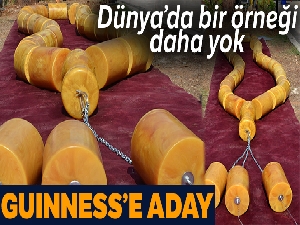 1 tonluk kehribar tespih Guinness'e aday