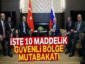 Türkiye ve Rusya'dan 10 maddelik ortak açıklama