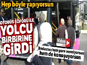 İstanbul'da otobüs şoförü ile yolcu birbirine girdi