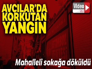 Avcılar'da korkutan çatı yangını