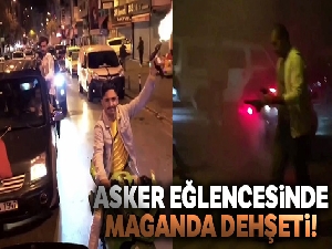 İstanbul'da asker eğlencelerinde magandalar trafikte havaya ateş açtı