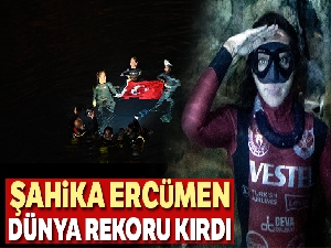 Şahika Ercümen, Gilindire Mağarası'nda dünya rekoru kırdı