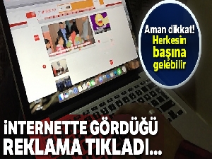 Sahte banka reklamına tıkladı, 18 bin lira dolandırıldı