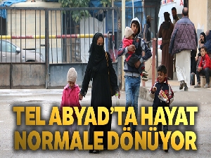 Tel Abyad'ta hayat normale dönüyor