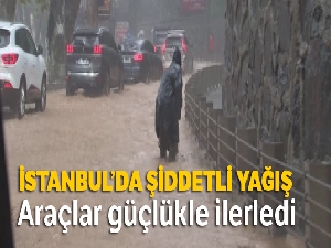 Sarıyer'de tünel girişini su bastı