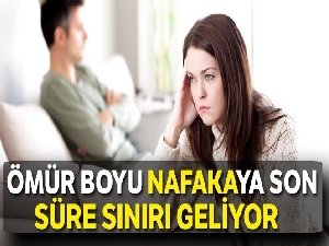 Ömür boyu nafakaya son