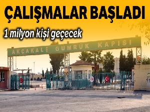 1 milyon Suriyeli'nin güvenli bölgeye geçeceği sınır kapısında temizlik çalışmaları başladı