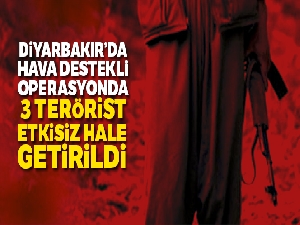 İçişleri Bakanlığı: Diyarbakır'da 3 terörist etkisiz hale getirildi
