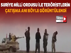 Tel Tamr'da SMO askerlerinin YPG'li teröristlerle çatışma anı görüntülendi